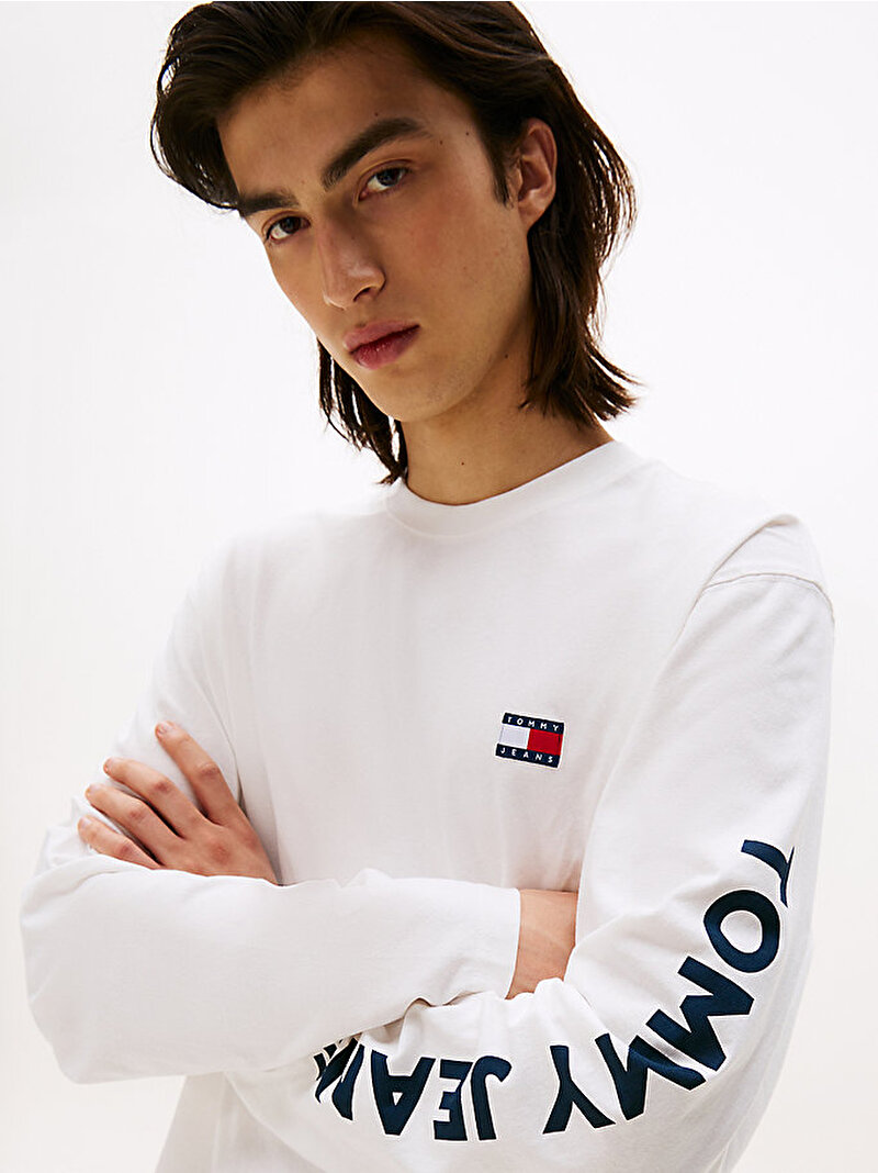 Erkek TJM Relax New Classics T-shirt Ekru DM0DM21976YBL