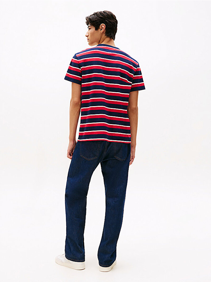 Erkek TJM Regular Waffle T-shirt Lacivert DM0DM21984C1G