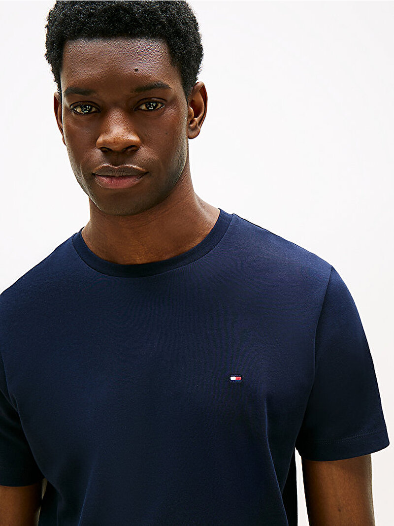Erkek Light Interlock T-shirt Lacivert MW0MW37508DW5