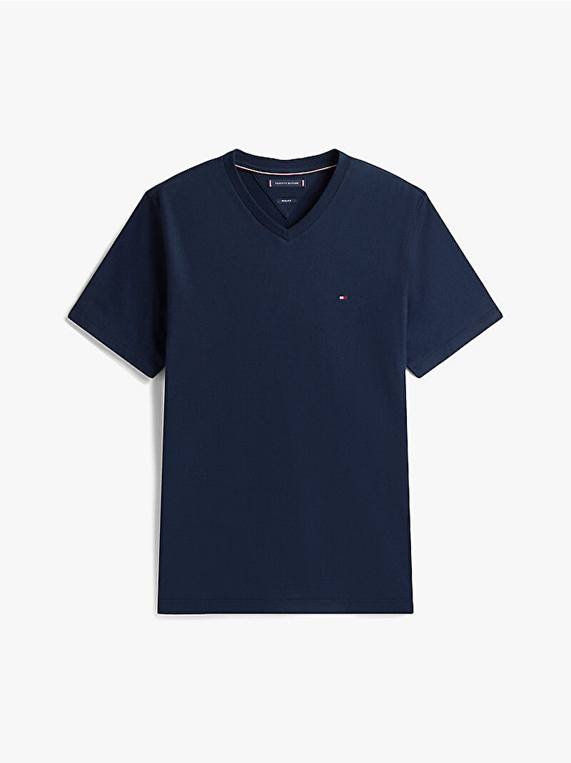 Erkek Essential V-neck T-shirt Lacivert MW0MW39249DW5