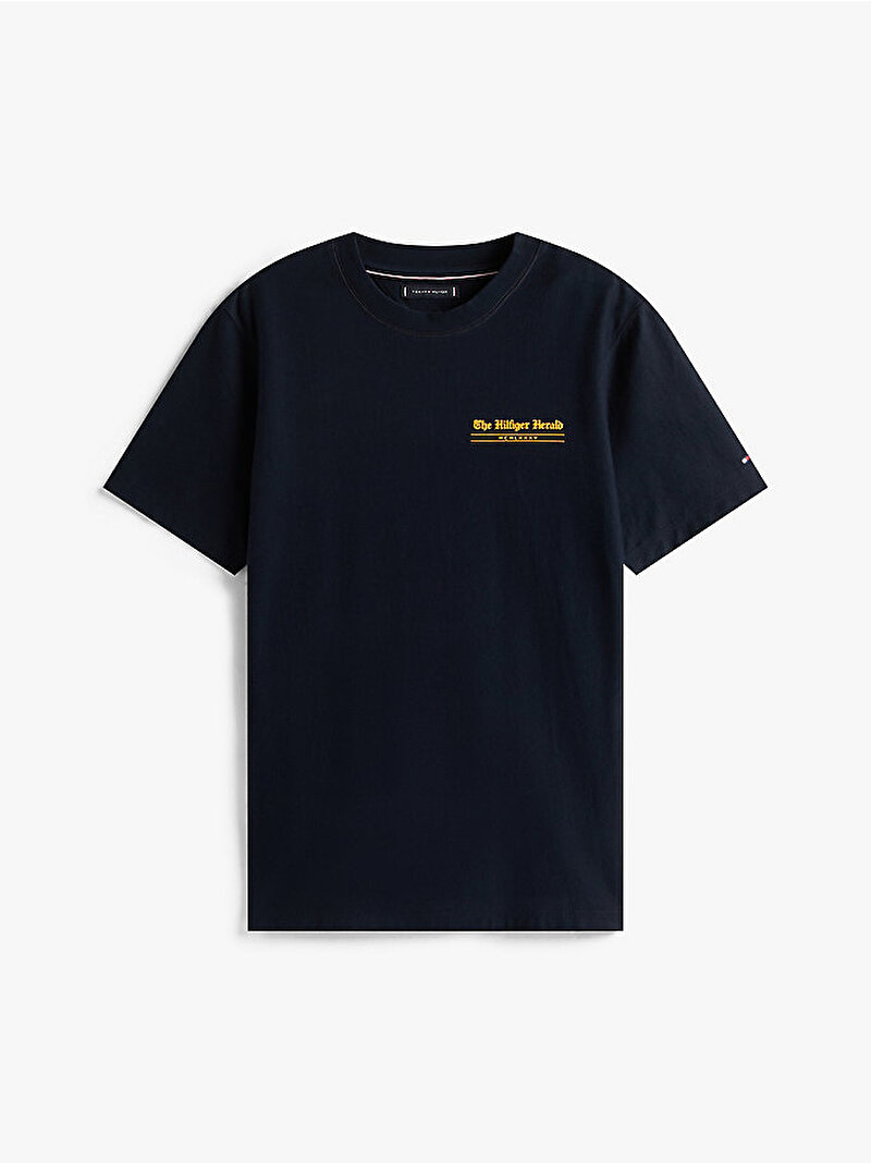 Erkek Hilfiger Herald Back T-shirt Lacivert MW0MW40008DW5