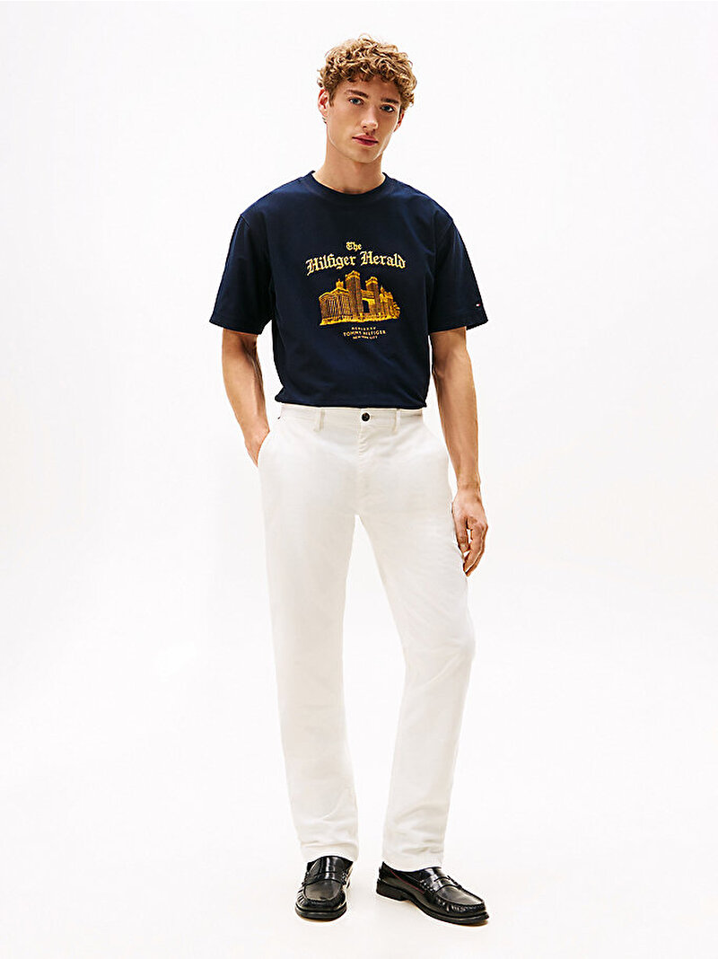 Erkek Herald Skyline Graphic T-shirt Lacivert MW0MW40920DW5