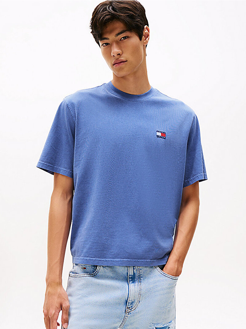 Erkek TJM 90s New Classic T-shirt Mavi  DM0DM21975C6D