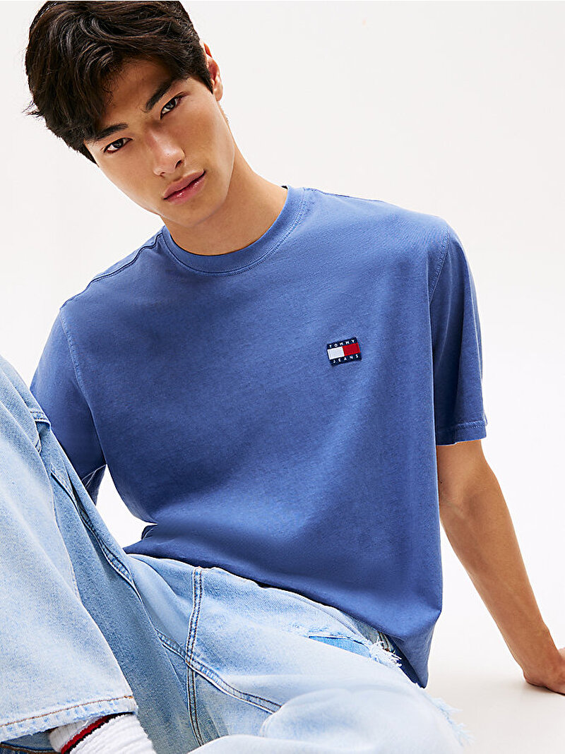 Erkek TJM 90s New Classic T-shirt Mavi  DM0DM21975C6D