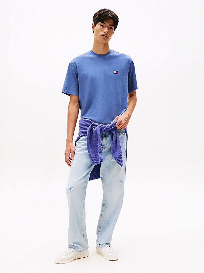 Erkek TJM 90s New Classic T-shirt Mavi  DM0DM21975C6D