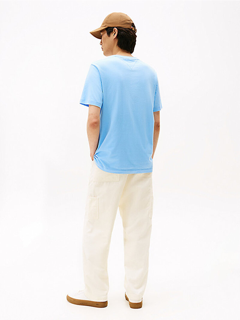 Erkek Essential Seasonal Regular Fit T-shirt Mavi  MW0MW39995C1Z