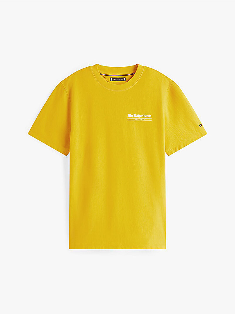Erkek Hilfiger Herald Back T-shirt Sarı MW0MW40008ZF4