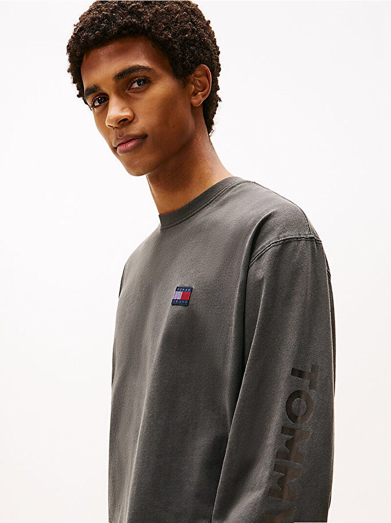 Erkek TJM Relax New Classics T-shirt Gri DM0DM21976PT2