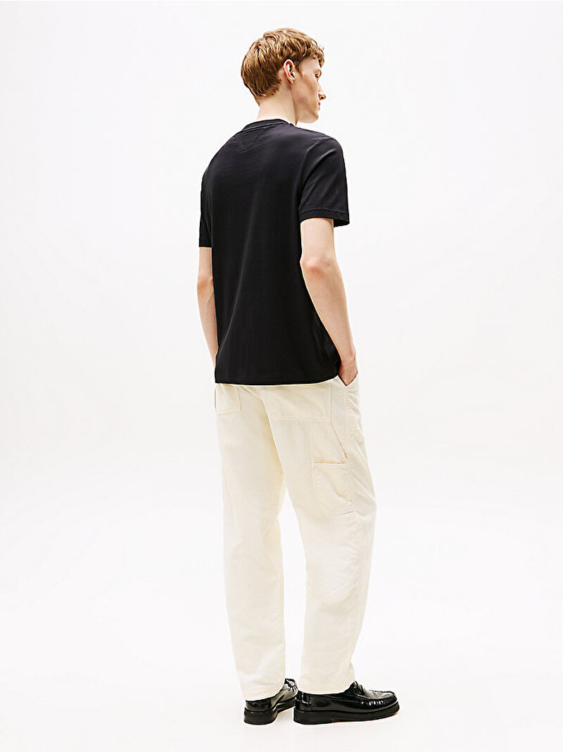 Erkek Linear Flag Graphic T-shirt Siyah MW0MW41338BDS