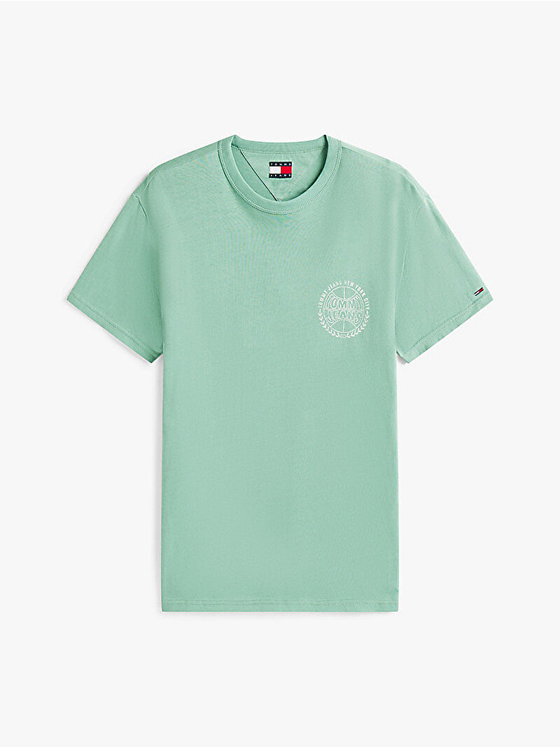 Erkek TJM Regular Bball T-shirt Yeşil DM0DM21987MAS