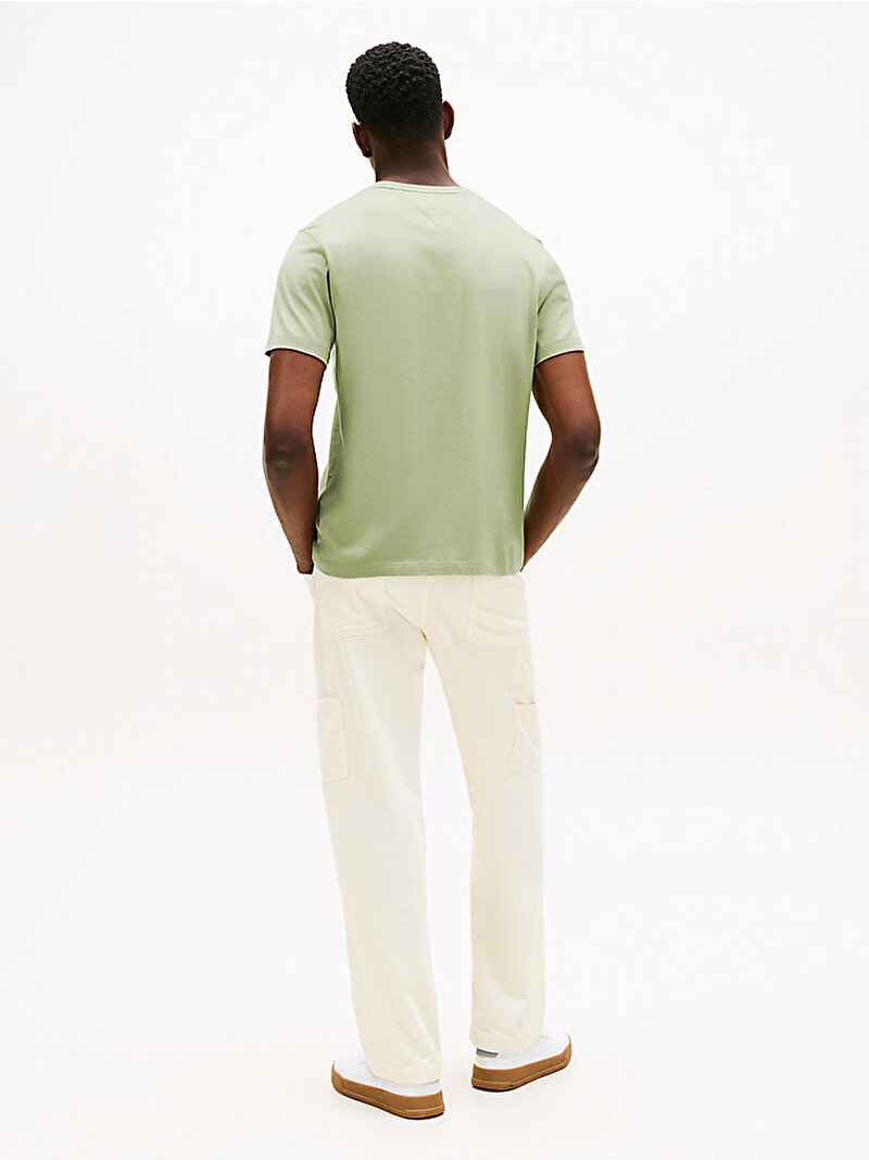Erkek Essential Seasonal Regular Fit T-shirt Yeşil MW0MW39995L9A