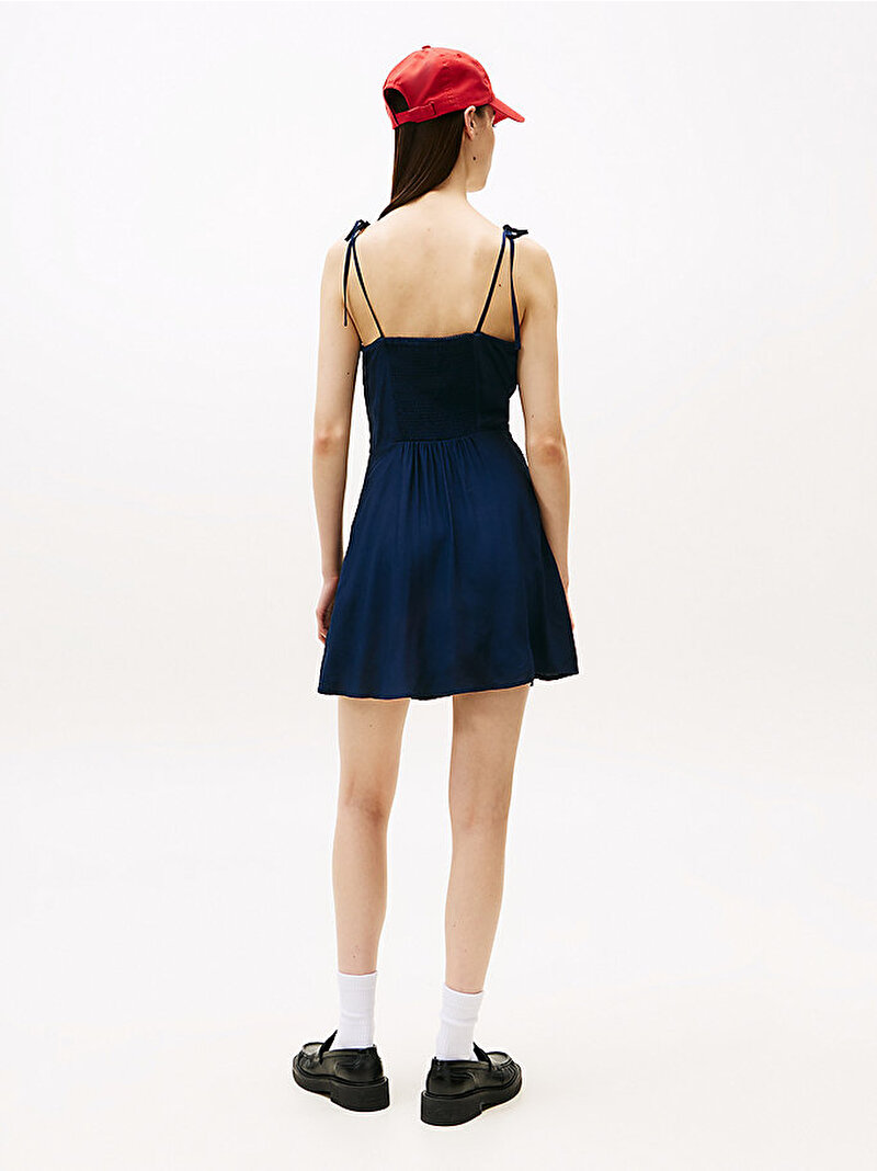 Kadın TJW F&F Strappy Mini Elbise Lacivert DW0DW20880C1G