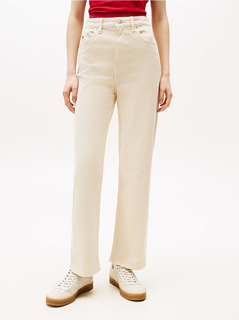 Kadın TJW Layla Slim Pantolon Bej  DW0DW20997ACH