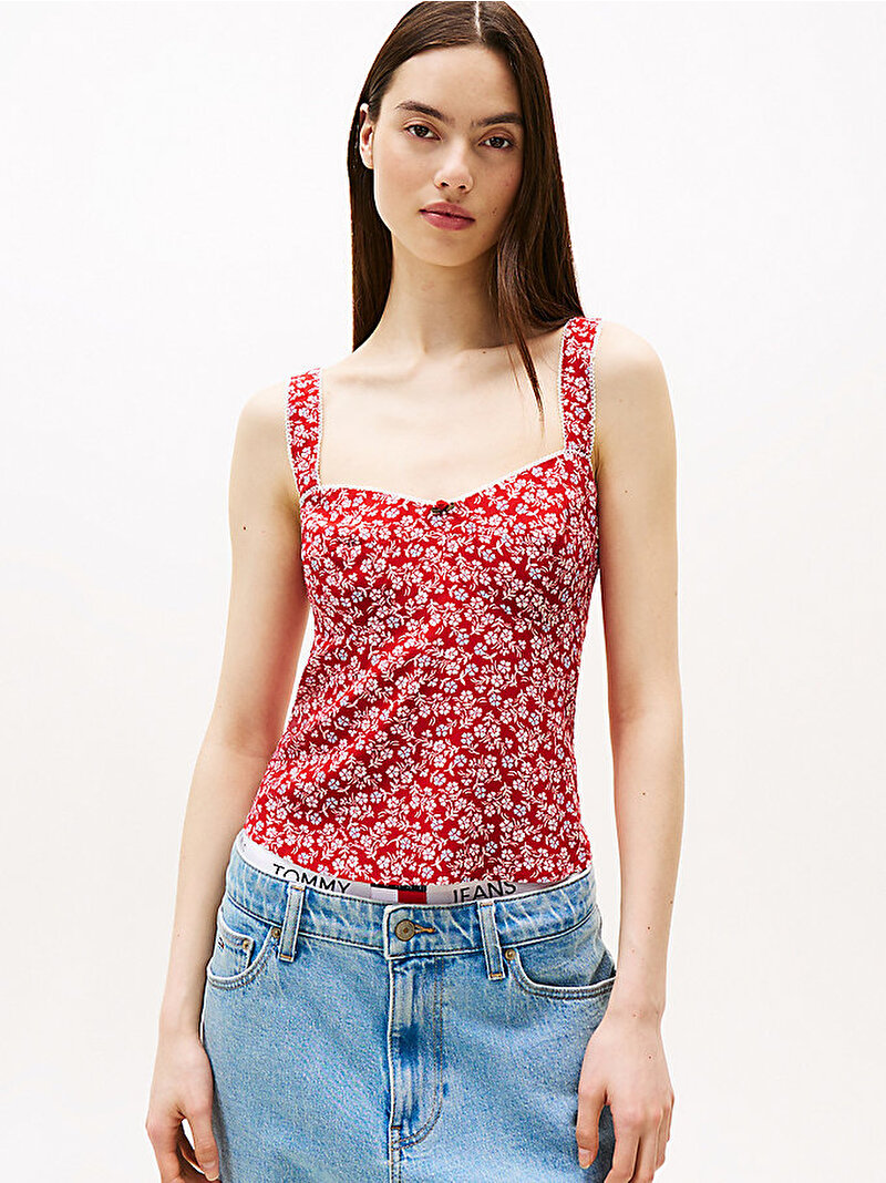 Kadın TJW Sleeveless Gömlek Çok renkli DW0DW217470KP
