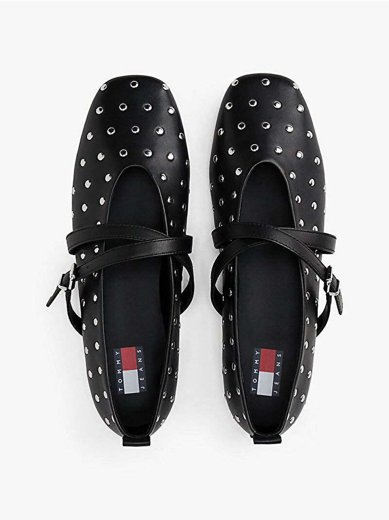 Kadın TJW Maryjane Studded Babet Siyah EN0EN02886BDS