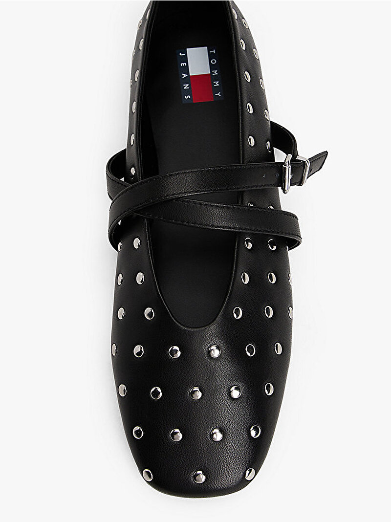 Kadın TJW Maryjane Studded Babet Siyah EN0EN02886BDS