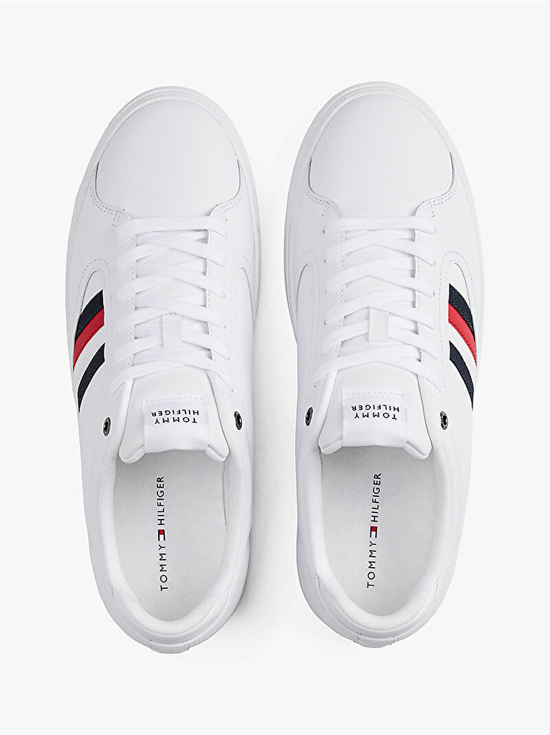 Erkek Icon Court Stripes Sneaker Beyaz  FM0FM05628YBS