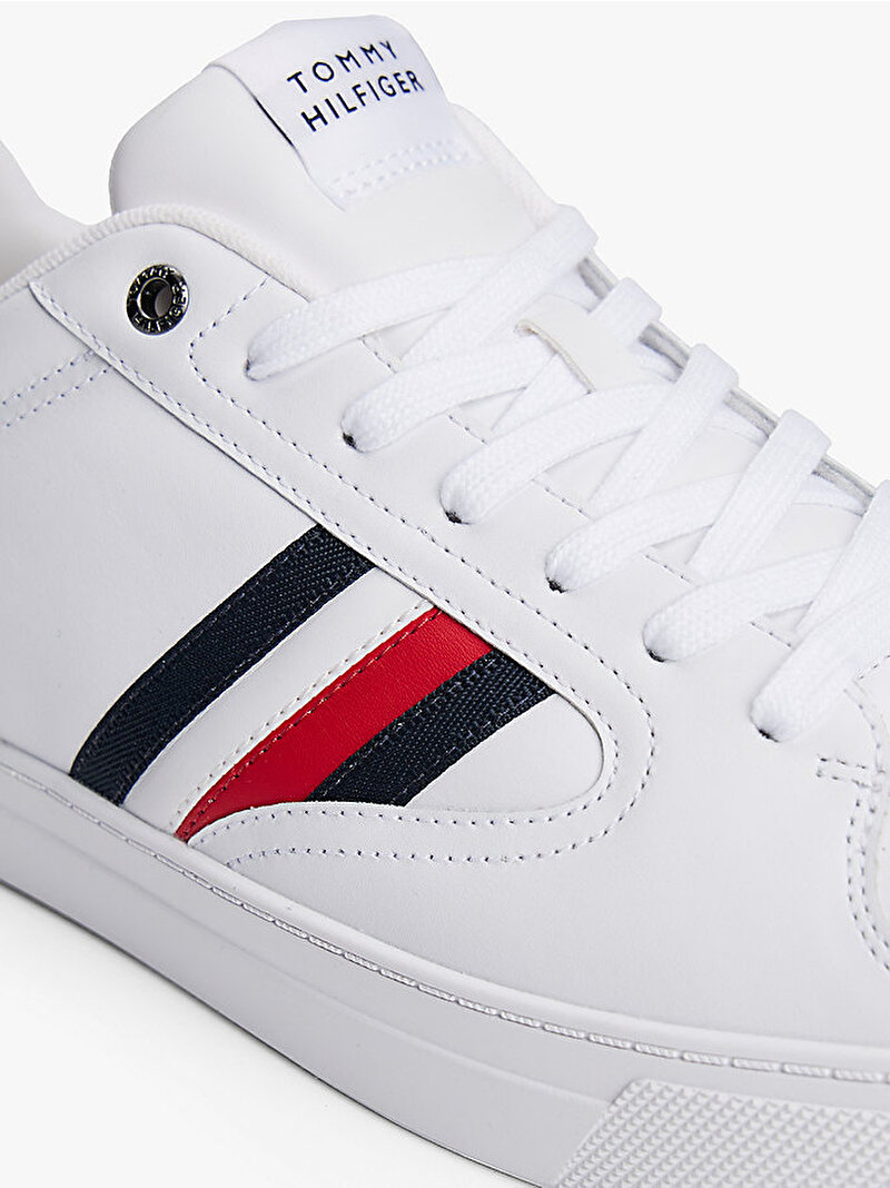 Erkek Icon Court Stripes Sneaker Beyaz  FM0FM05628YBS