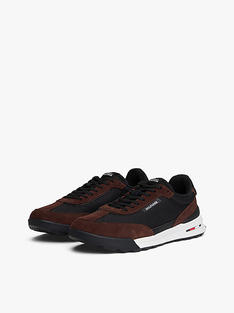 Erkek Retro Runner Mix Sneaker Kahverengi FM0FM056400GJ