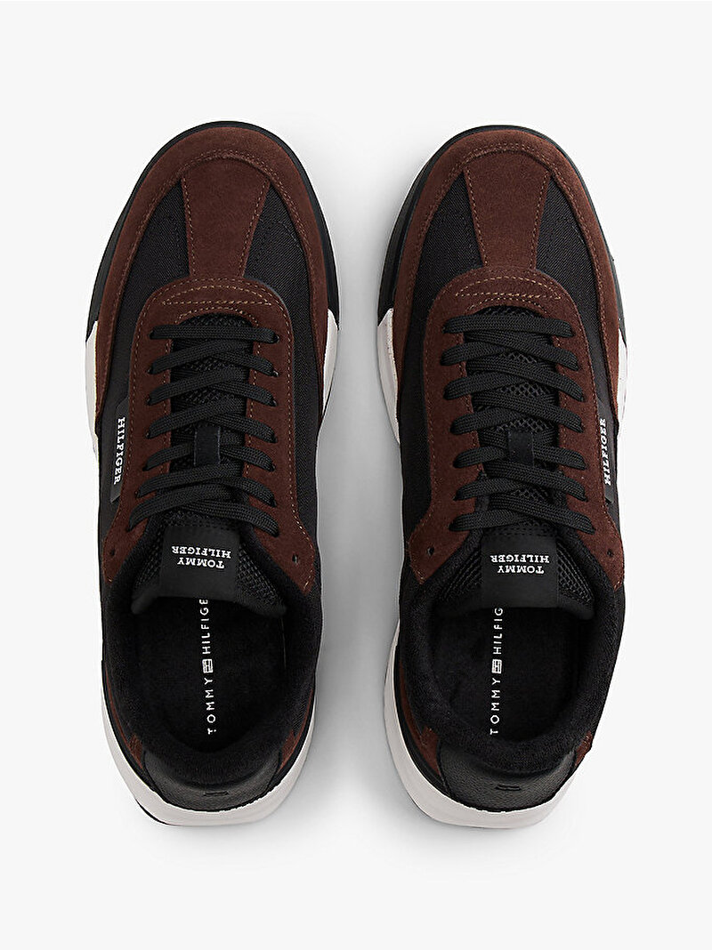 Erkek Retro Runner Mix Sneaker Kahverengi FM0FM056400GJ