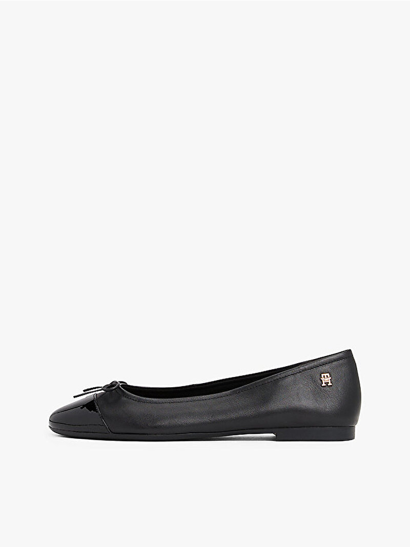 Kadın Patent Toe-Cap Babet Siyah FW0FW08830BDS