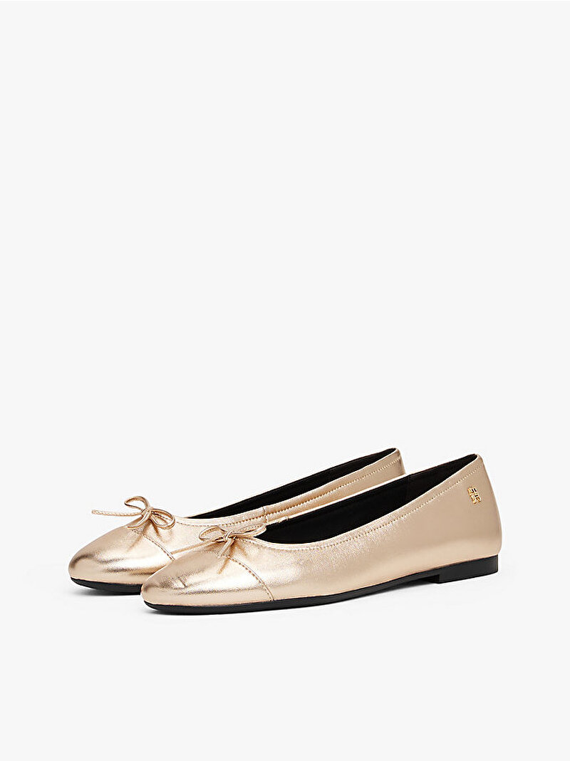 Kadın Metallic Toe-Cap Babet Gold FW0FW089200HS