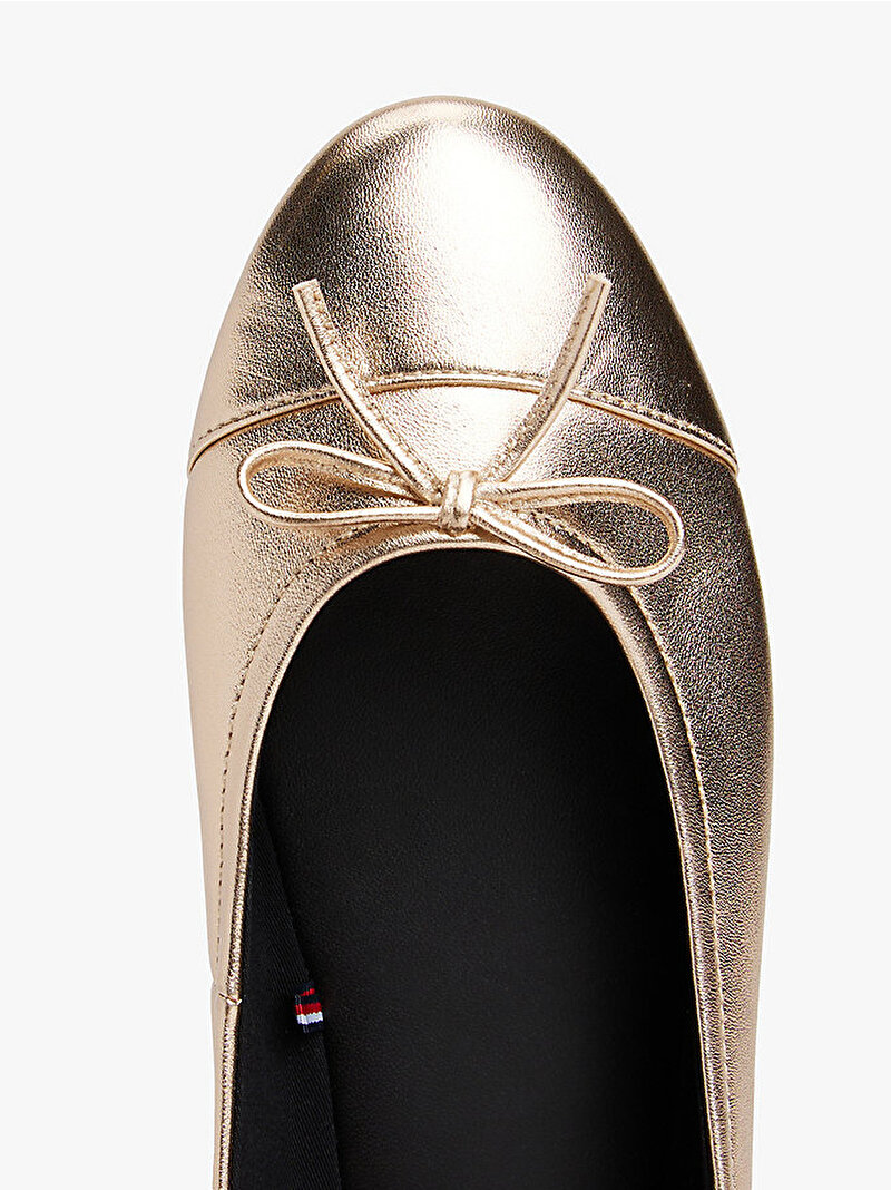 Kadın Metallic Toe-Cap Babet Gold FW0FW089200HS