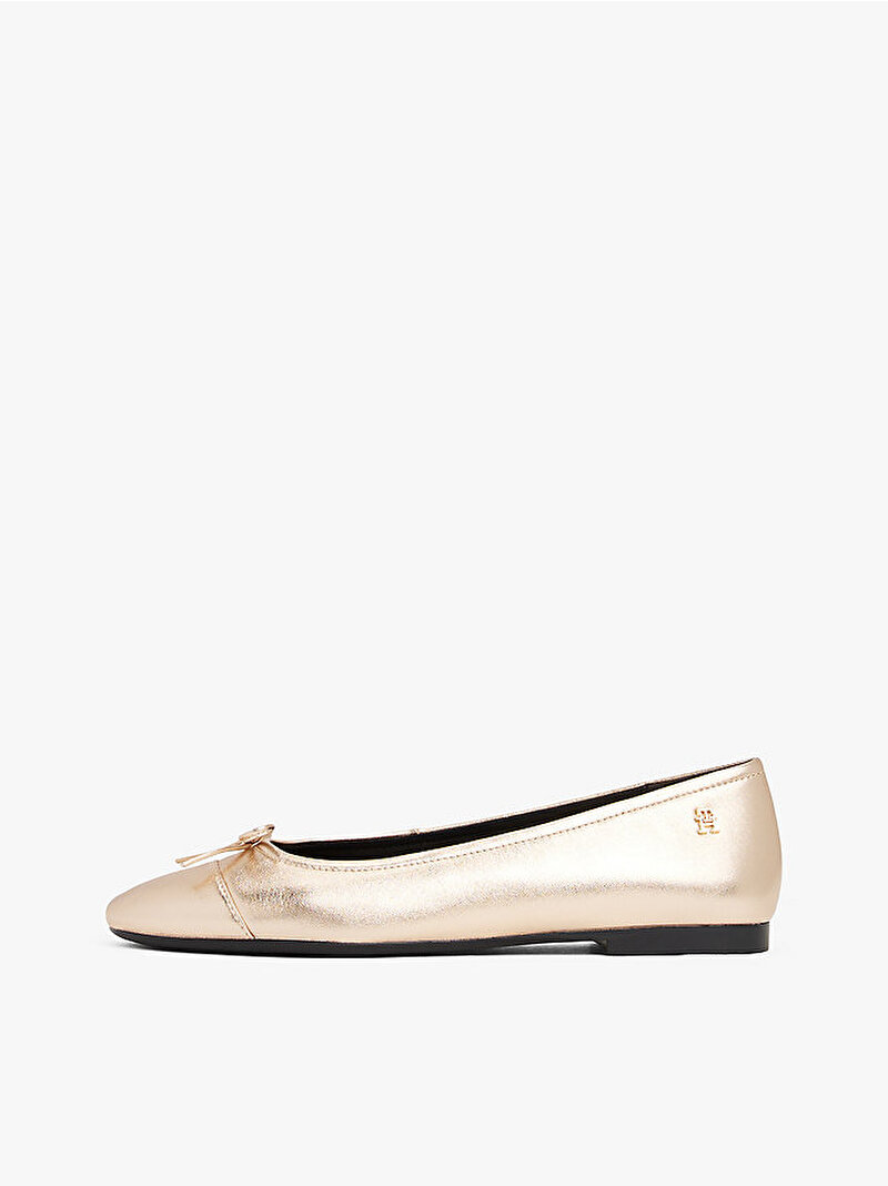 Kadın Metallic Toe-Cap Babet Gold FW0FW089200HS