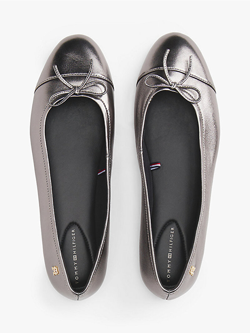 Kadın Metallic Toe-Cap Babet Gri FW0FW08920TRH
