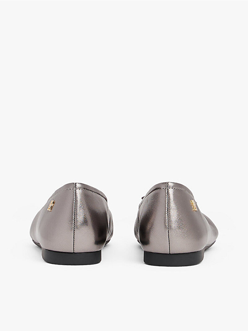 Kadın Metallic Toe-Cap Babet Gri FW0FW08920TRH