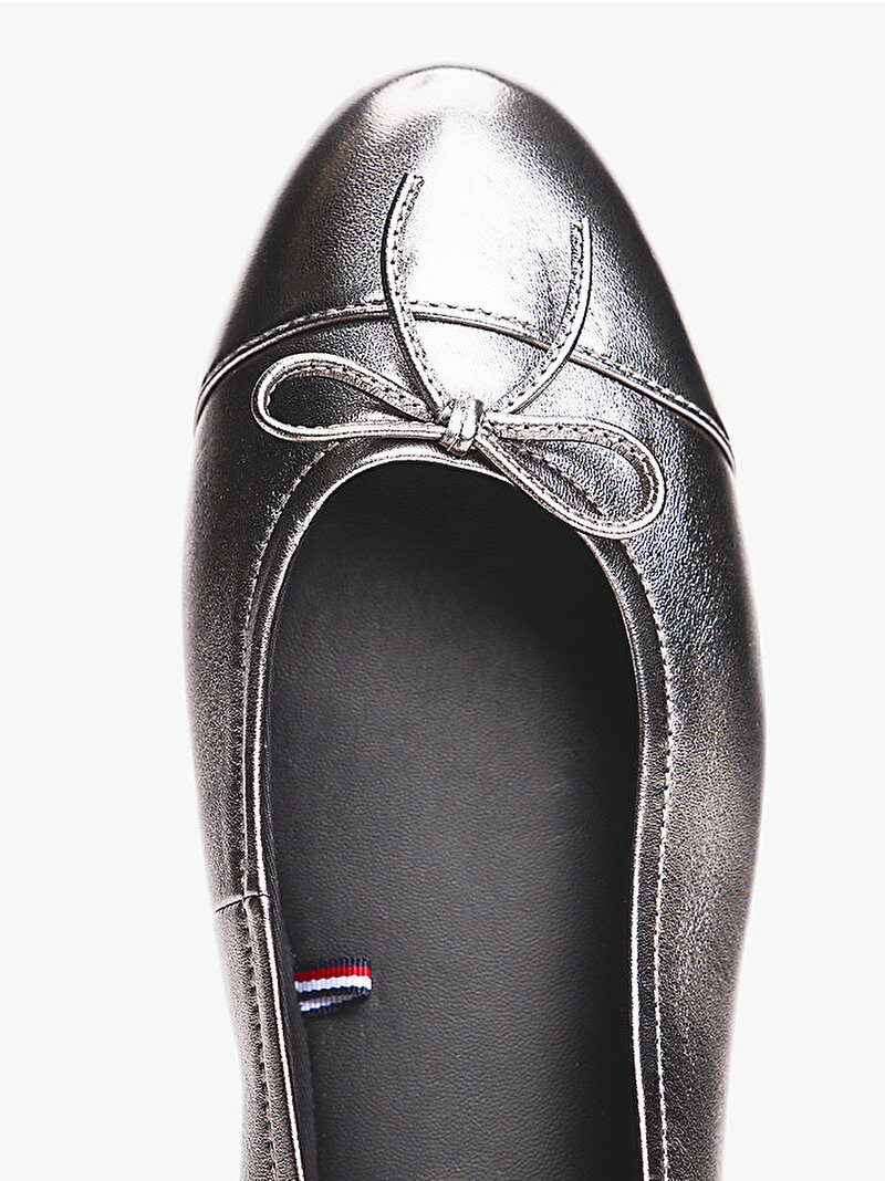Kadın Metallic Toe-Cap Babet Gri FW0FW08920TRH