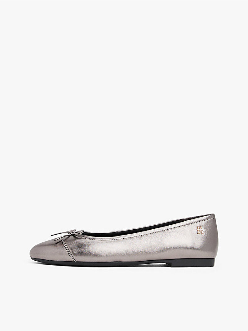 Kadın Metallic Toe-Cap Babet Gri FW0FW08920TRH