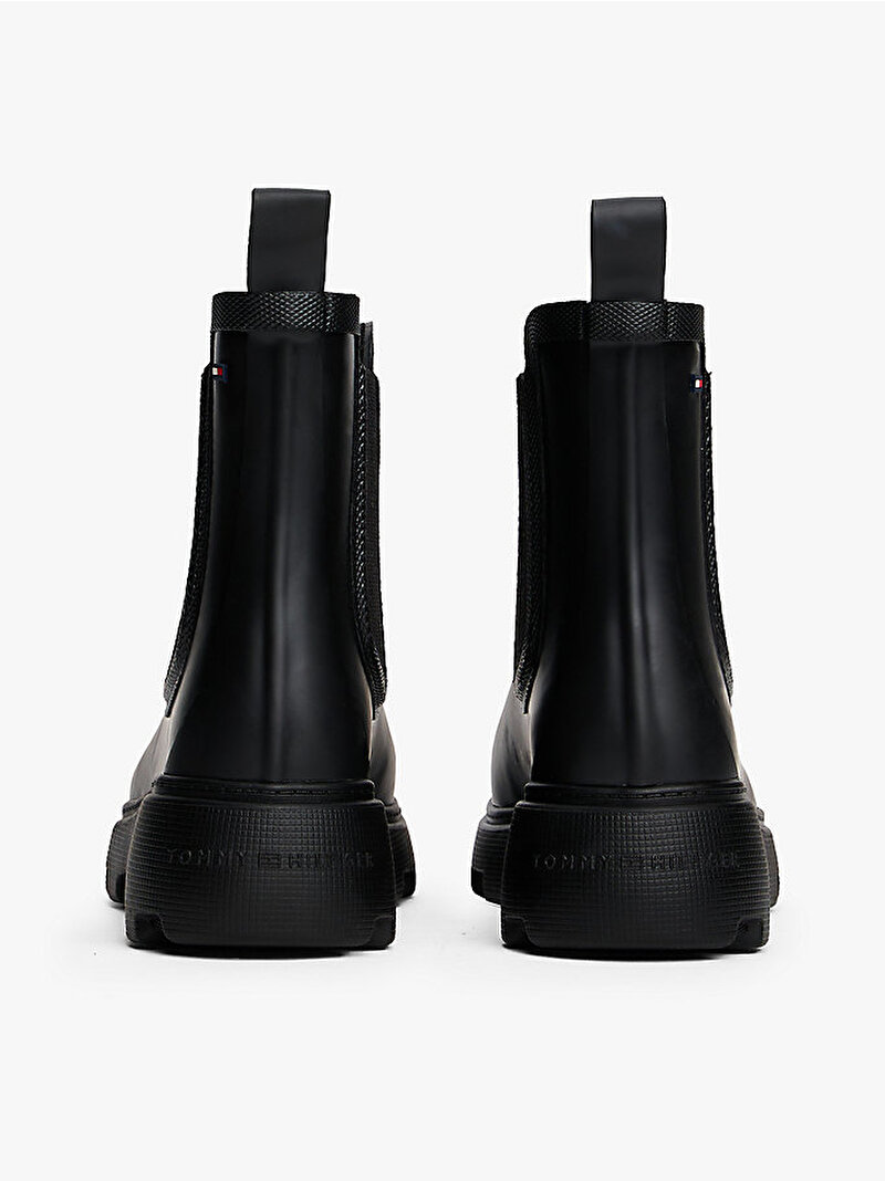 Kadın Flag Ankle Yağmur Çizmesi Siyah FW0FW08974BDS