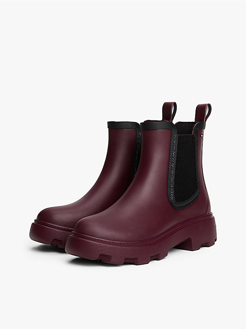 Kadın Flag Ankle Yağmur Çizmesi Kahverengi FW0FW08974H04