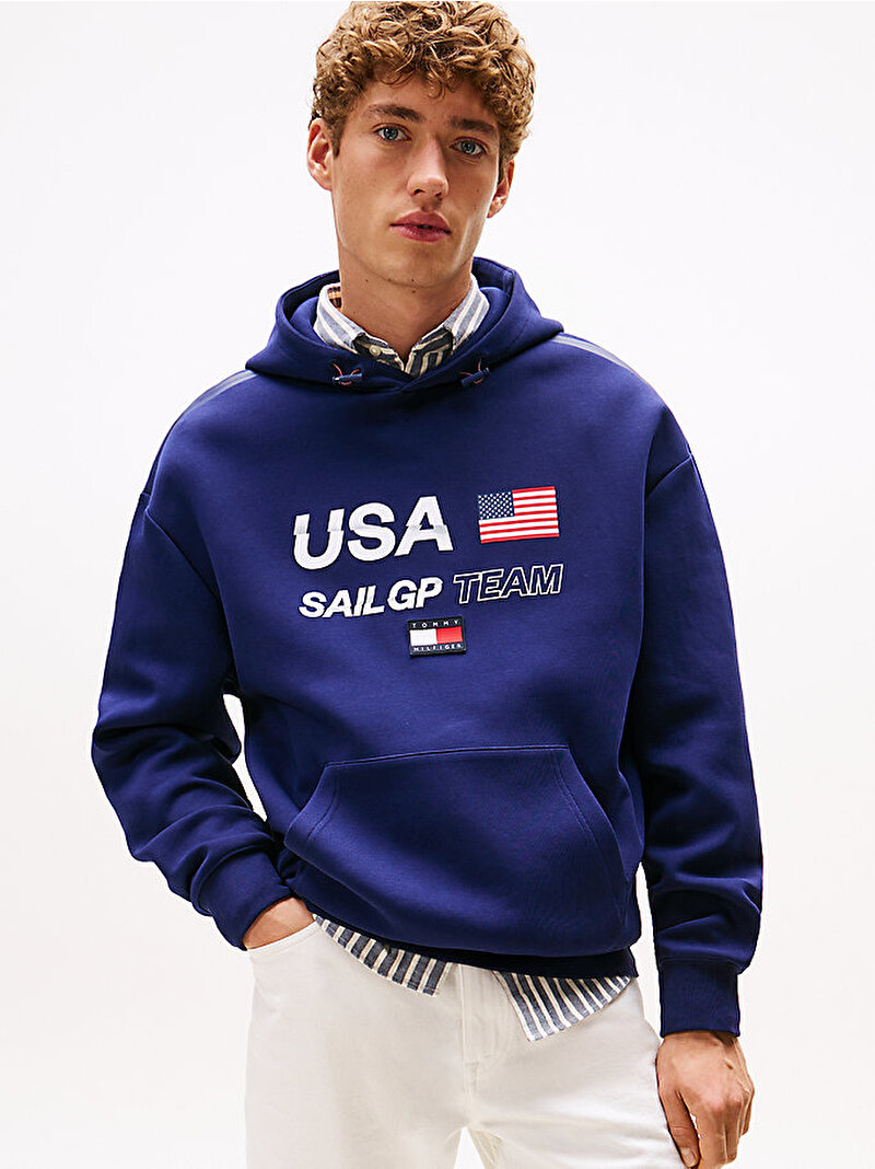 Erkek Sail GP Hoodie Lacivert MW0MW41416DY4