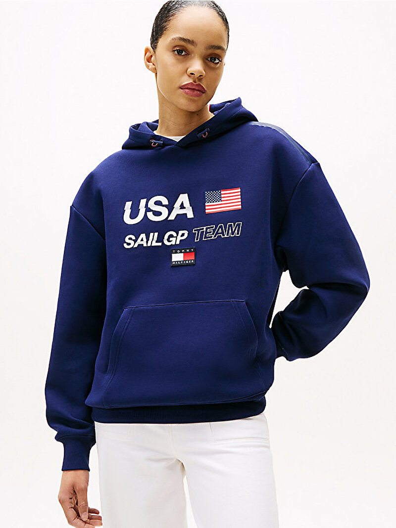 Erkek Sail GP Hoodie Lacivert MW0MW41416DY4