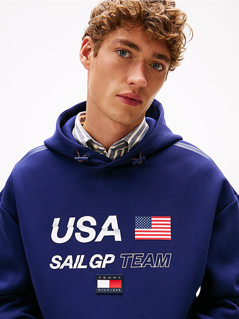 Erkek Sail GP Hoodie Lacivert MW0MW41416DY4