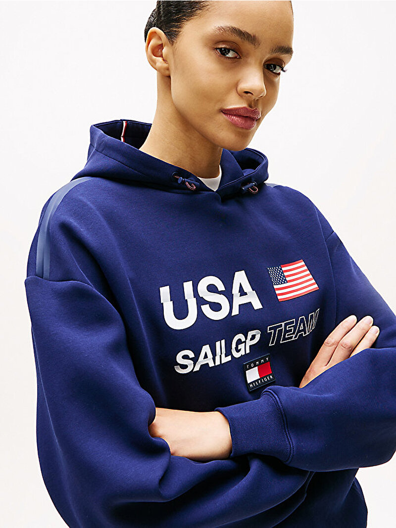 Erkek Sail GP Hoodie Lacivert MW0MW41416DY4