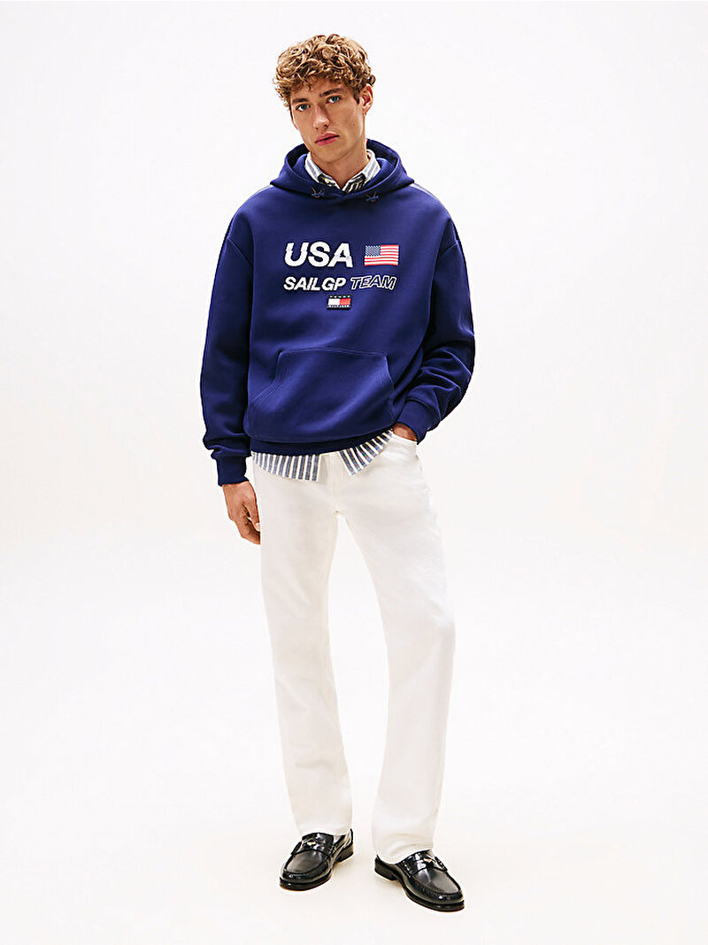 Erkek Sail GP Hoodie Lacivert MW0MW41416DY4