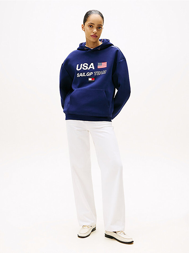 Erkek Sail GP Hoodie Lacivert MW0MW41416DY4