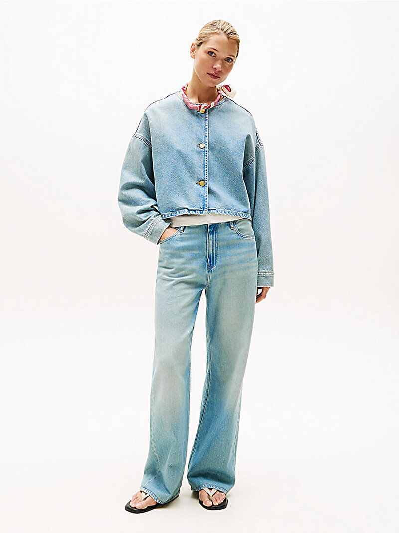 Kadın Denim Ceket Mavi  WW0WW467401A4