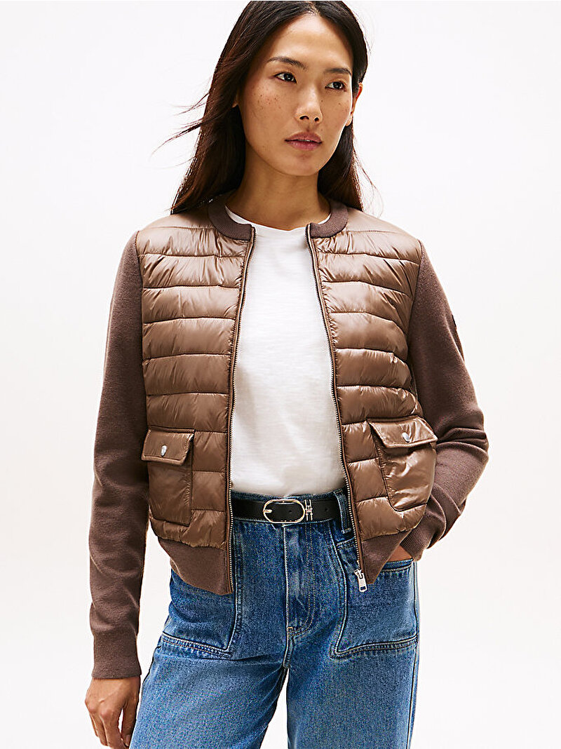 Kadın Padded Mont Kahverengi WW0WW46741GTO
