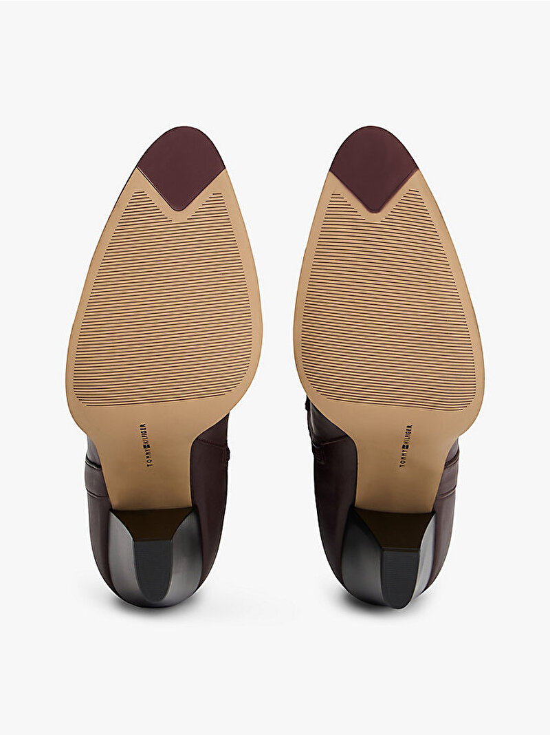 Kadın TH T-strap Topuklu Çizme Kahverengi FW0FW08982GR8