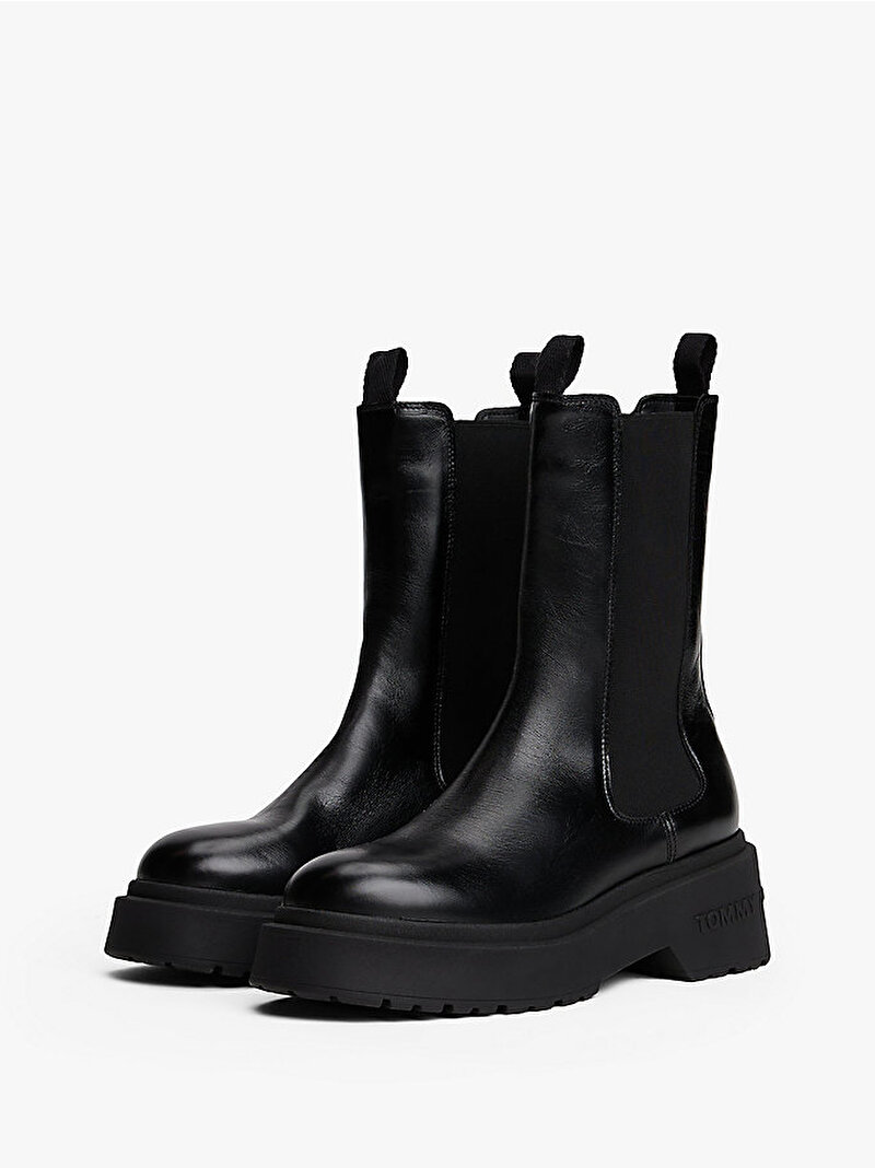 Kadın TJW Chunky Shiny Bot Siyah EN0EN02888BDS