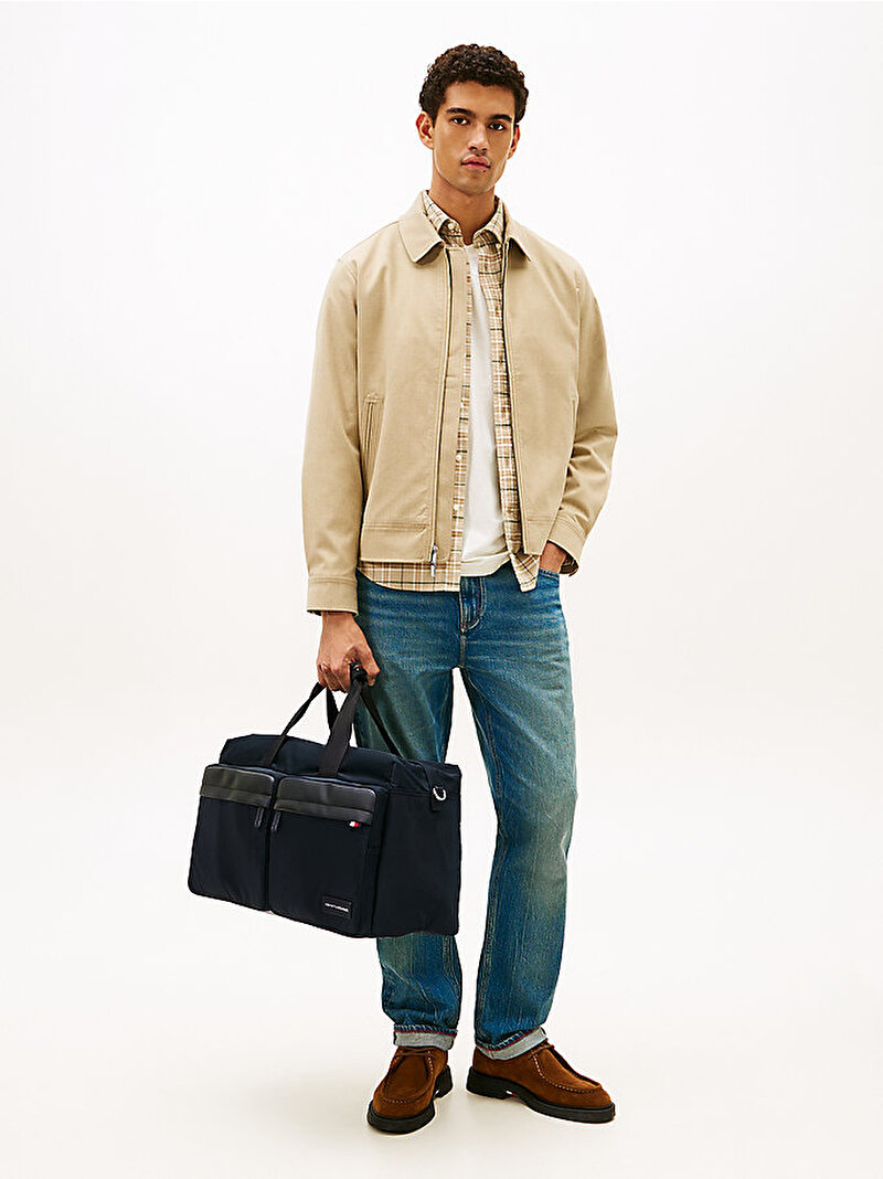 Erkek TH Naylon Duffle Çanta Siyah AM0AM13621BDS