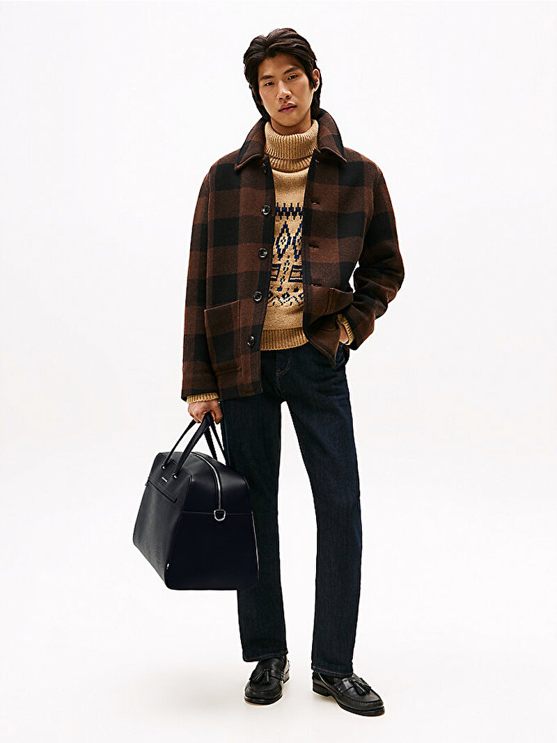 Erkek TH Woven Duffle Çanta Siyah AM0AM13663BDS