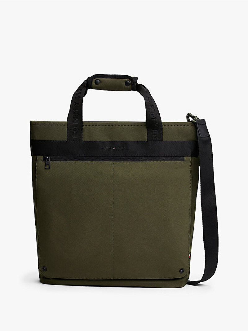 Erkek TH Commuter Tote Çanta Yeşil AM0AM13611MT1