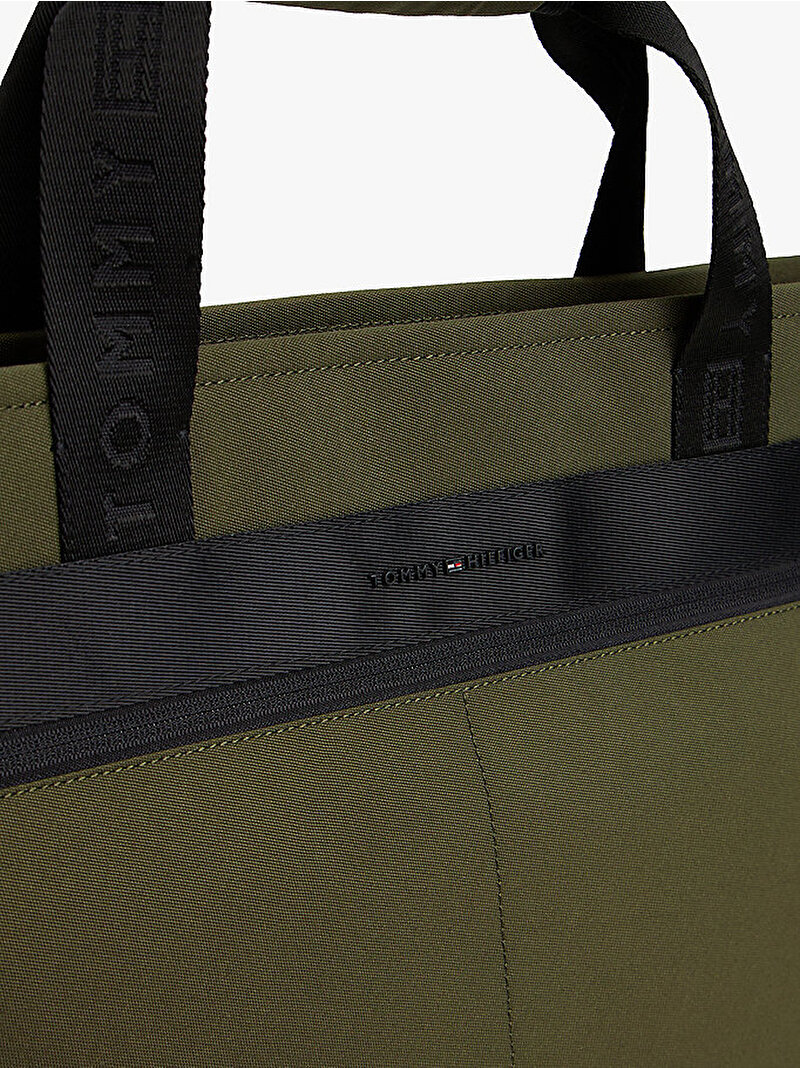 Erkek TH Commuter Tote Çanta Yeşil AM0AM13611MT1