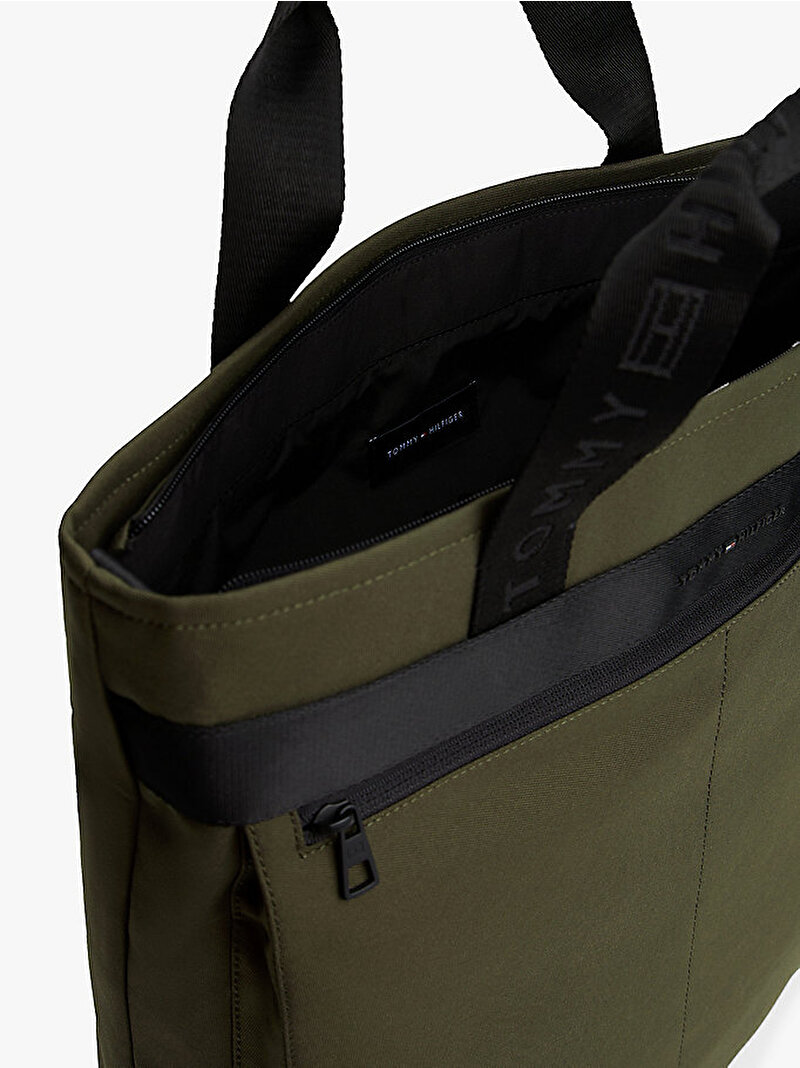 Erkek TH Commuter Tote Çanta Yeşil AM0AM13611MT1