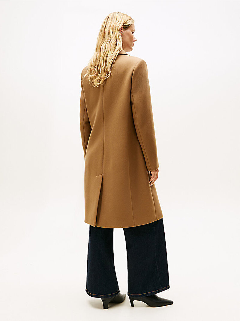 Kadın Classic Wool Palto Bej  WW0WW46547GWE